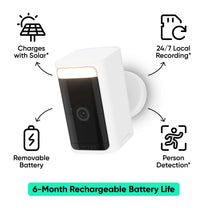 A Wyze security system with a 6-month rechargeable battery life.