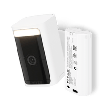 Wyze Battery Cam Pro with a 2.5K HDR video resolution, wire-free, no hub required, integrated spotlight, and 1080p HD video.