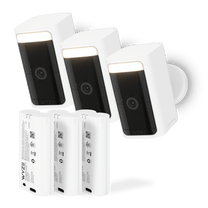 Wyze Battery Cam Pro -- White -- 2.5K HDR Video Resolution -- Wire-Free -- No Hub required -- Integrated Spotlight & Siren.