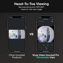 Wyze Video Doorbell Pro - Battery-powered HD smart doorbell with 30 second install. Wider view. Higher resolution.
