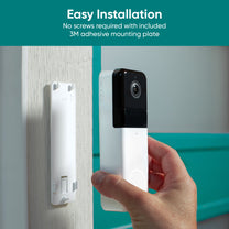 Easy Installation: No Screws Required with Included 3/4" Mm Adhesive Mounting Plate.