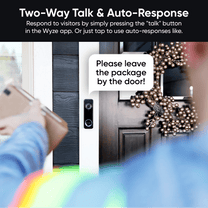 Wyze Battery Video Doorbell - Head-to-Toe Viewing 1536 x 1536 HD+ Resolution Wire-Free or Wired Up to 1080p.