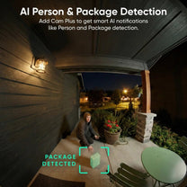 Wyze Battery Video Doorbell - Une sonnette de porte intelligente avec personne alimentée par l'IA et détection de paquets.