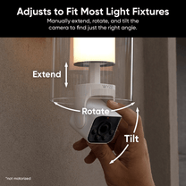 Wyze Bulb Cam: A 2-in-1 outdoor security camera and smart LED light bulb that captures clear 2K HD video with color night.