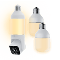 Caméra d'ampoule Wyze + Ampoules accessoires - Ampoule Cam + 2 ampoules accessoires