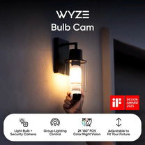 Wyze Bulb Cam: 2K Camera Built into a Smart Bulb.