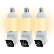 Wyze Bulb Cam is a 2-in-1 outdoor security camera and smart LED light bulb.