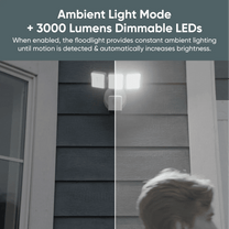 Wyze Cam Floodlight Pro offers 2.5K QHD video and 3000-lumen light for a comprehensive view of your yard.