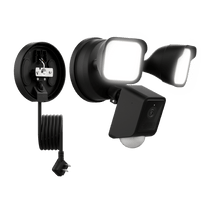 Wyze Cam Floodlight v2 is a unique design with a white color and a plug-in mount.