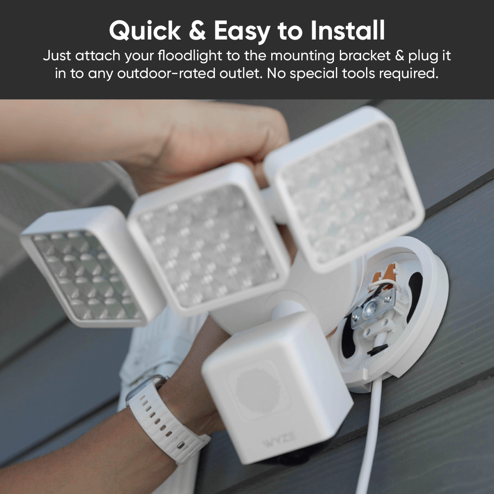 Wyze Cam Floodlight v2 + Plug - In Mount SVB - CFL2 - FLPIMWH - Wyze Labs, Inc.