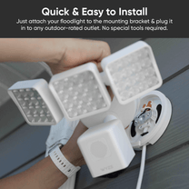 Wyze Cam Floodlight v2 + Plug-In Mount: An easy, plug-n-play solution for floodlights.