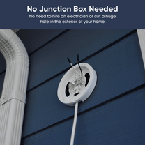 No junction box needed.