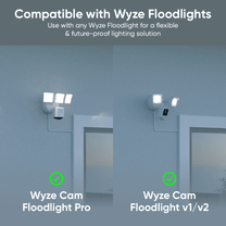 Wyze Cam Floodlight v2 + Plug-In Mount: A smart camera with a floodlight feature and a plug-in mount for easy installation.