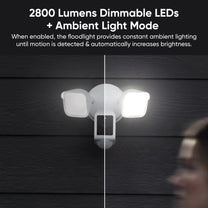 Wyze Cam Floodlight v2 with 2800 Lumens LEDs and 2K video with Color Night Vision.