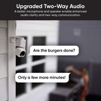 A security camera kit with a clear view of the outdoors.