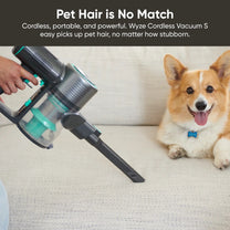 Wyze Cordless Vacuum S - A portable, powerful, and easy-to-use vacuum that picks up pet hair and other debris.