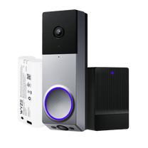 Wyze Duo Cam Doorbell - Black - Wyze Labs, Inc. - Dual camera views for people and packages.