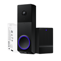 Wyze Duo Cam Battery Doorbell is a battery-powered video doorbell with dual camera views for people.