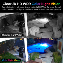 Wyze Duo Cam Pan - Refurbished - White - Final Sale -- 2K HD Indoor/Outdoor Security Camera System with 2 Cameras for.