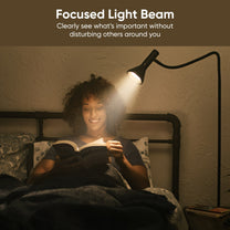 Focused light beam from a lamp.