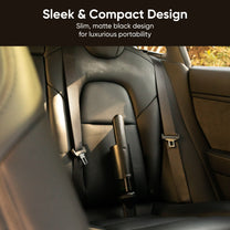 A compact design handheld vacuum for spot cleaning.