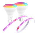 Fête lumineuse Wyze - Pack de 2 Wyze BR30 + Bande lumineuse Wyze de 9,75 m