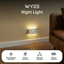 Wyze Night Light - Motion-activated, soft light for nighttime illumination - Easy magnetic installation