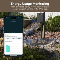 Wyze Plug Outdoor is a smart outlet that can be controlled via WiFi.
