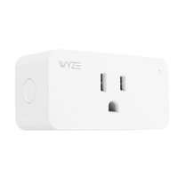 Wyze Plug -- Smart In-Wall Outlet -- Connected Home -- This is a close-up of the Wyze Plug.