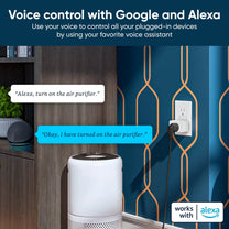 Wyze Plug is a smart in-wall outlet that allows you to control your voice-activated devices with Google and Alexa.