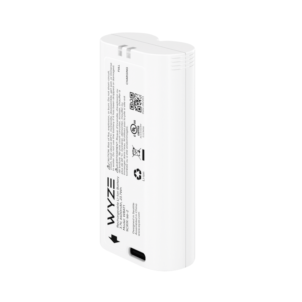 Wyze Removable Battery Pack WBAT1 - Wyze Labs, Inc.