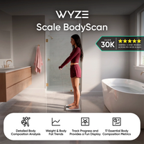 Wyze Scale BodyScan is a dual-frequency 8-electrode BIA scale that helps track progress and weight changes.