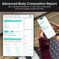 Wyze Scale Ultra BodyScan is a smart 8-electrode body fat scale that measures 13 body composition metrics with BMI 4.3".