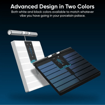 Wyze Scale Ultra BodyScan in black color with 8 electrodes and 13 body composition metrics.