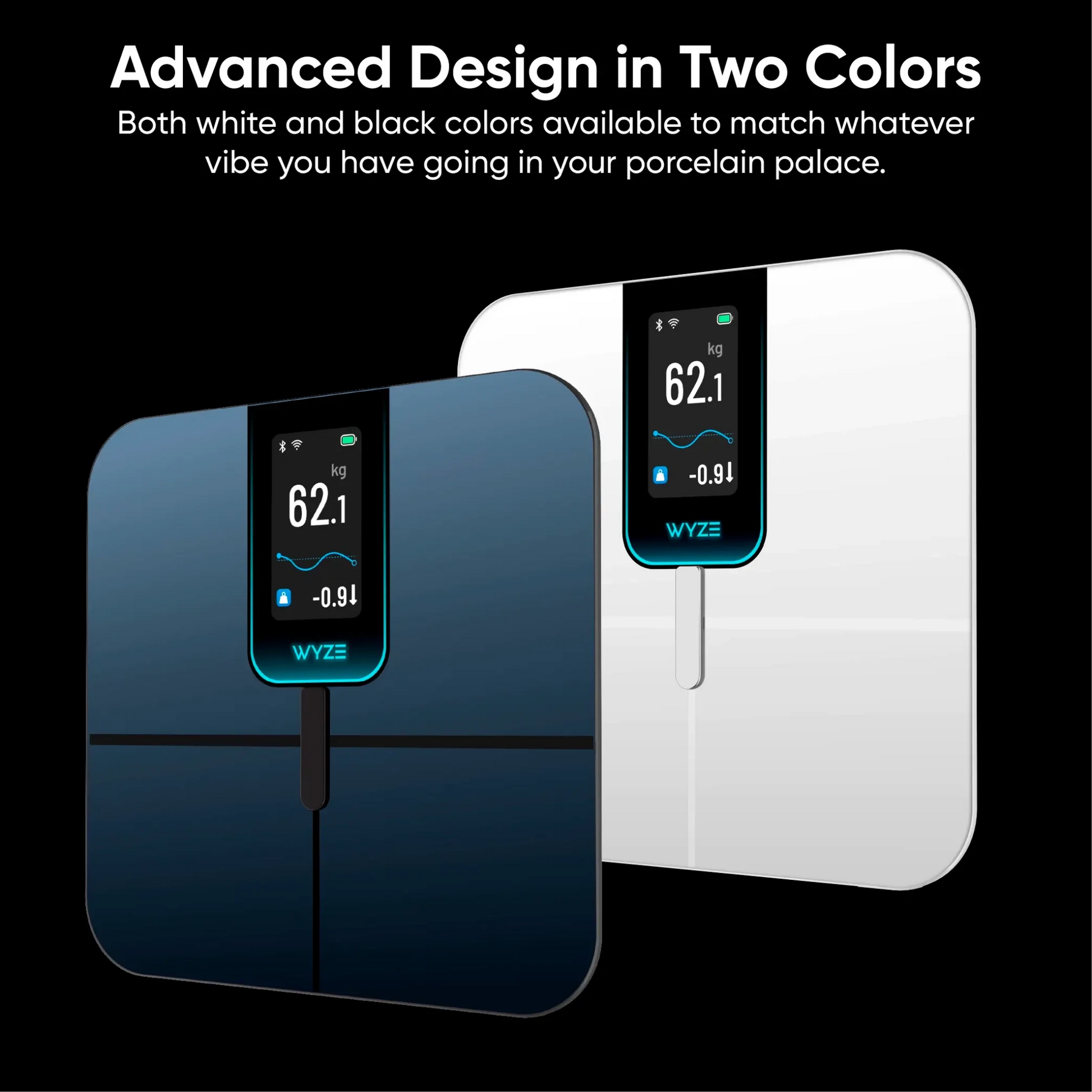 Wyze Scale Ultra in black color is displayed in the image.