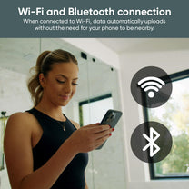 Wyze Scale Ultra measures 13 body composition metrics and displays your weight, BMI, and body fat percentage.