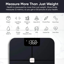 Wyze Scale tracks 12 essential body metrics and helps you monitor your health with precision.