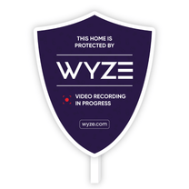Wyze Security Yard Sign: Protégez votre maison avec l'enregistrement vidéo de Wyze en cours.