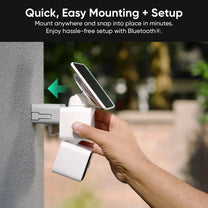 Wyze Solar Cam Pan 2K offers quick and easy mounting, setup, and integration with Bluetooth.