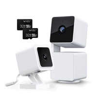 Wyze v3 Bundle - 2 x 32GB MicroSD cards - 1080p cameras - great for home, apartment, and office monitoring.