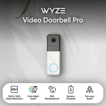 Wyze Video Doorbell Pro - A battery-powered HD smart doorbell with 30 second install.