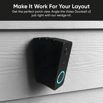 The Wyze Video Doorbell v2 Wedge Kit is designed to provide the perfect angle for every porch layout.
