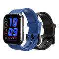 Reloj Wyze 47c - Medianoche negro / Silicona azul cerúleo