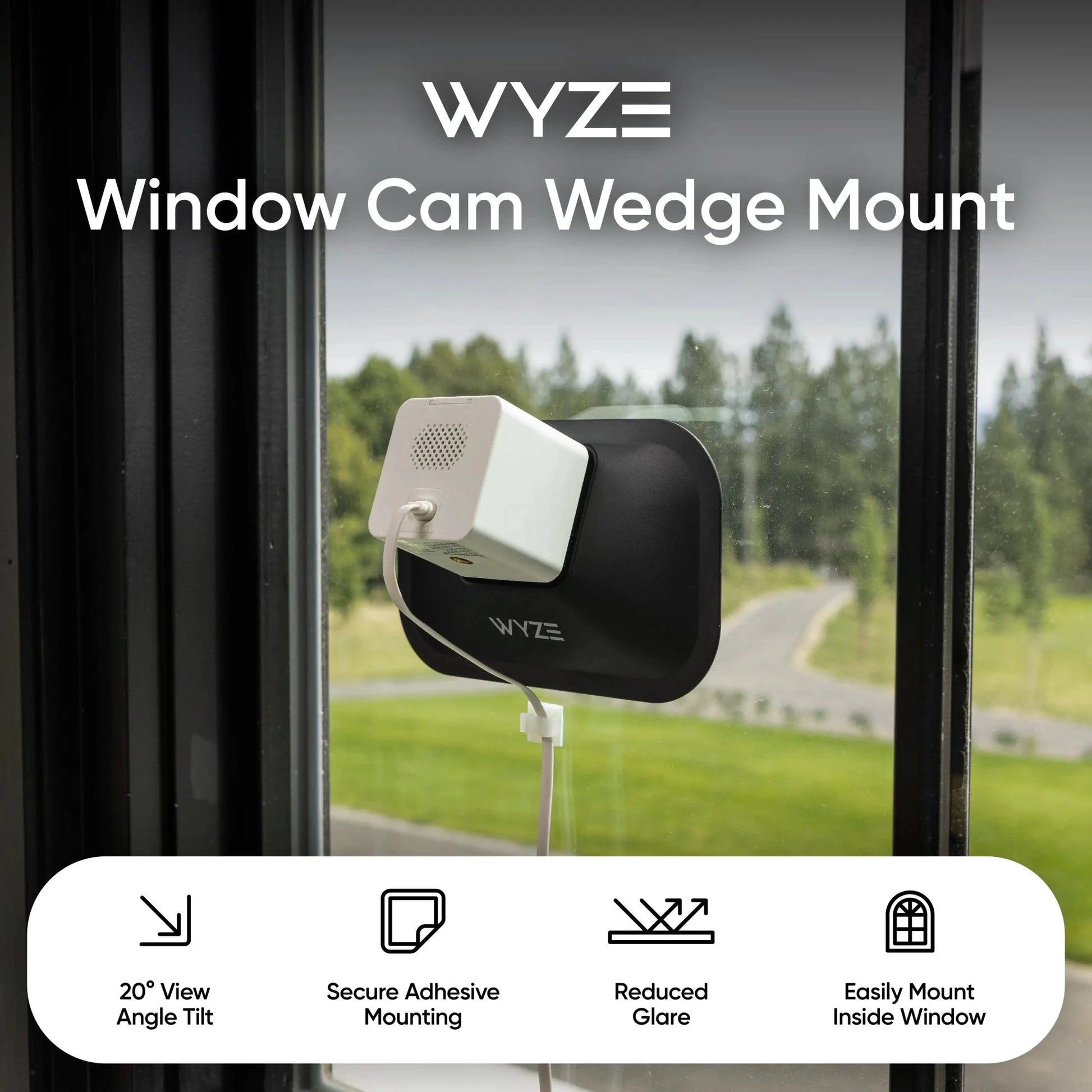 Wyze Window Cam Wedge Mount - A wedge mount for Wyze cameras.