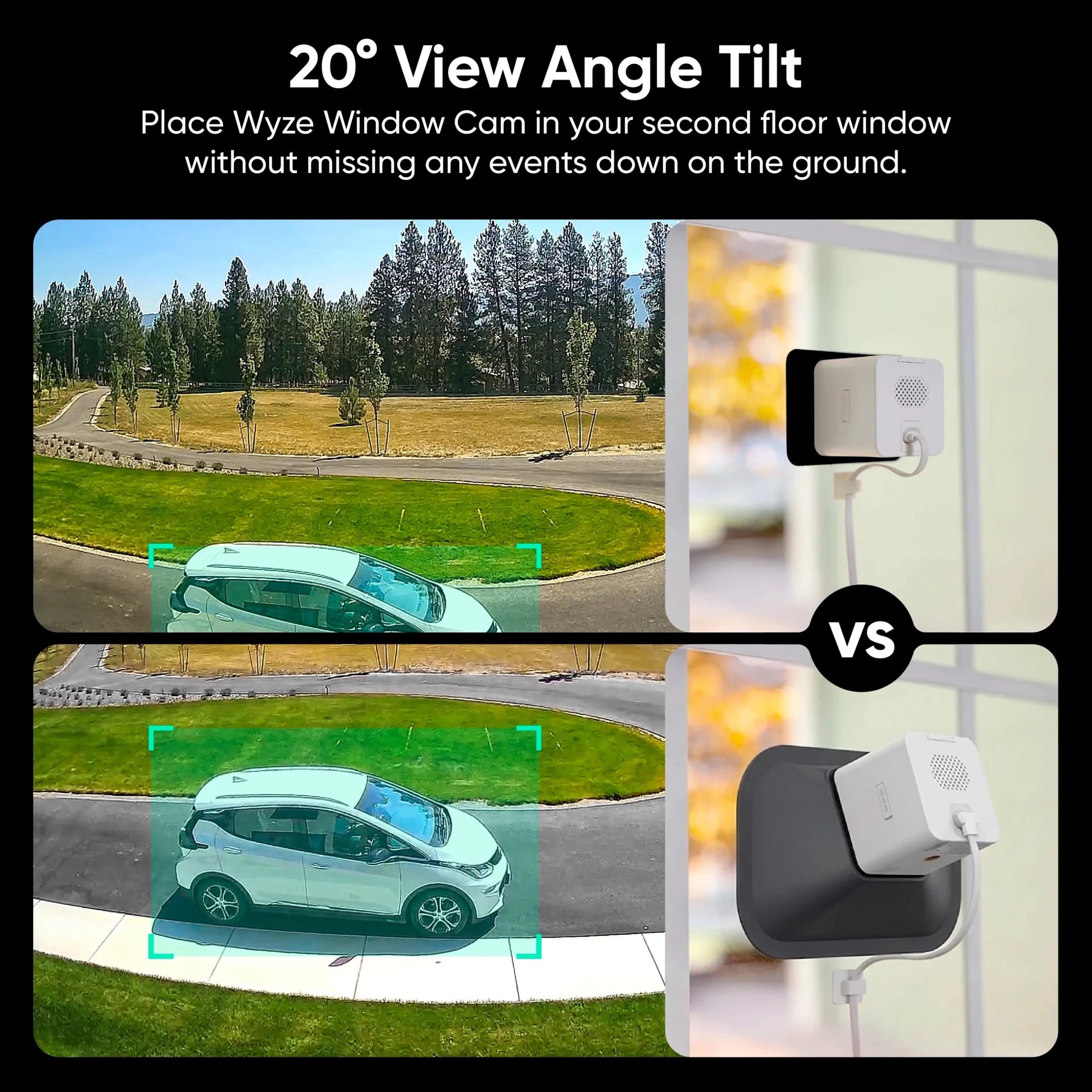 Wyze Window Cam Wedge Mount - A wedge mount for the Wyze Window Cam.