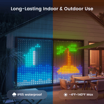 Long-lasting indoor and outdoor use with 475 LEDs across a 5x6.5 Ft.