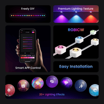 Long-lasting outdoor lights with 16 million colors and high brightness.