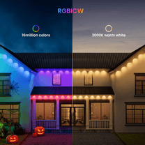 Long-lasting RGBIC LED permanent outdoor lights with 16 million colors and high brightness.