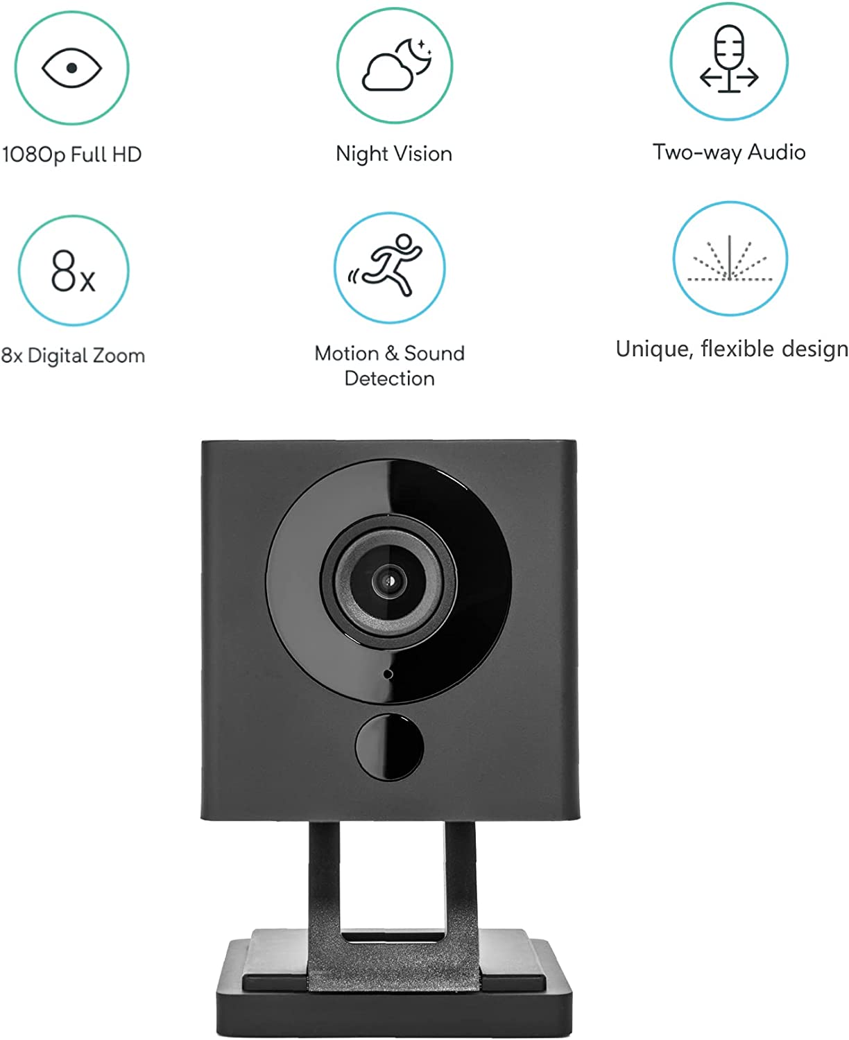 Wyze Cam v2 with bullet points highlighting product features. 