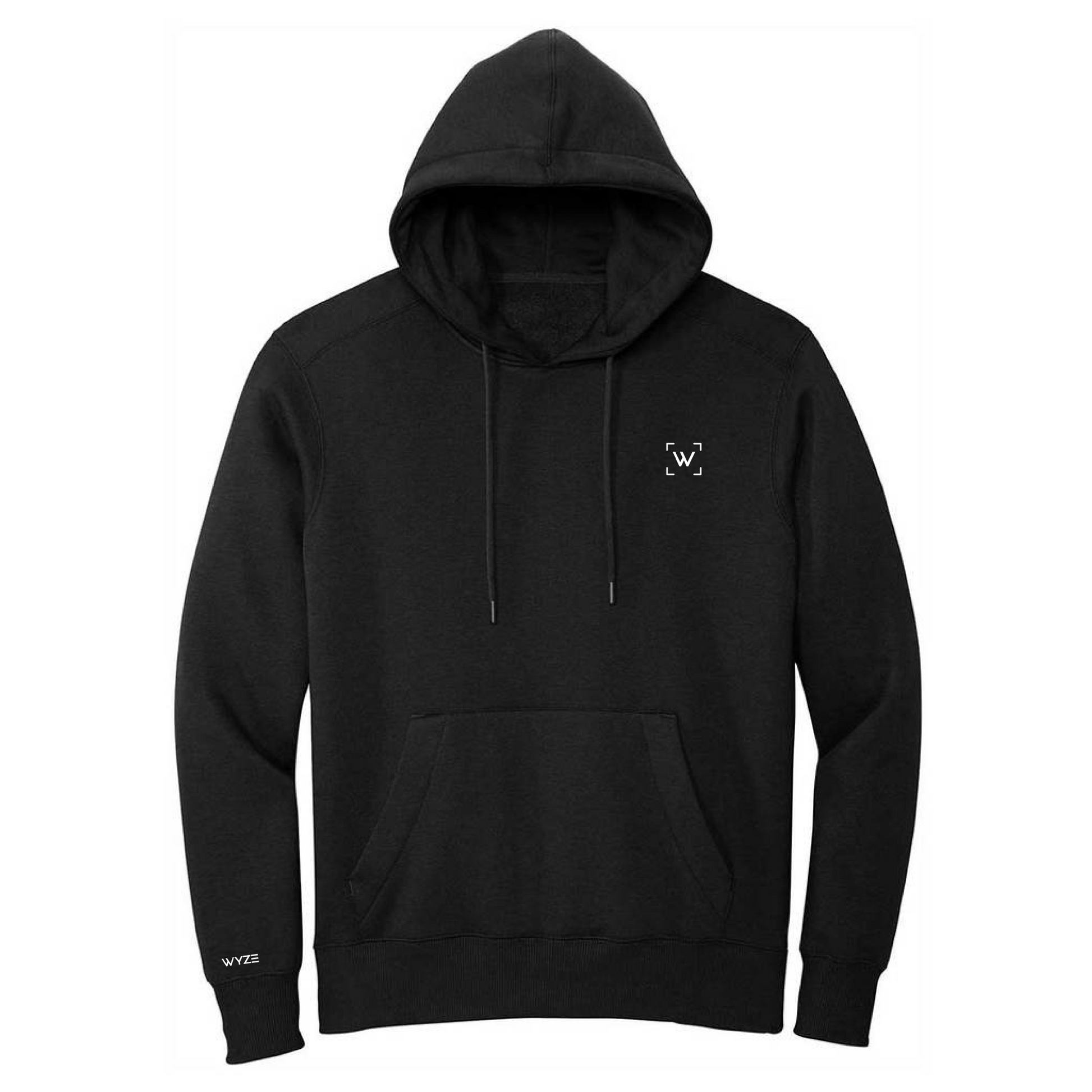  Front view of Black Wyze Hoodie 
